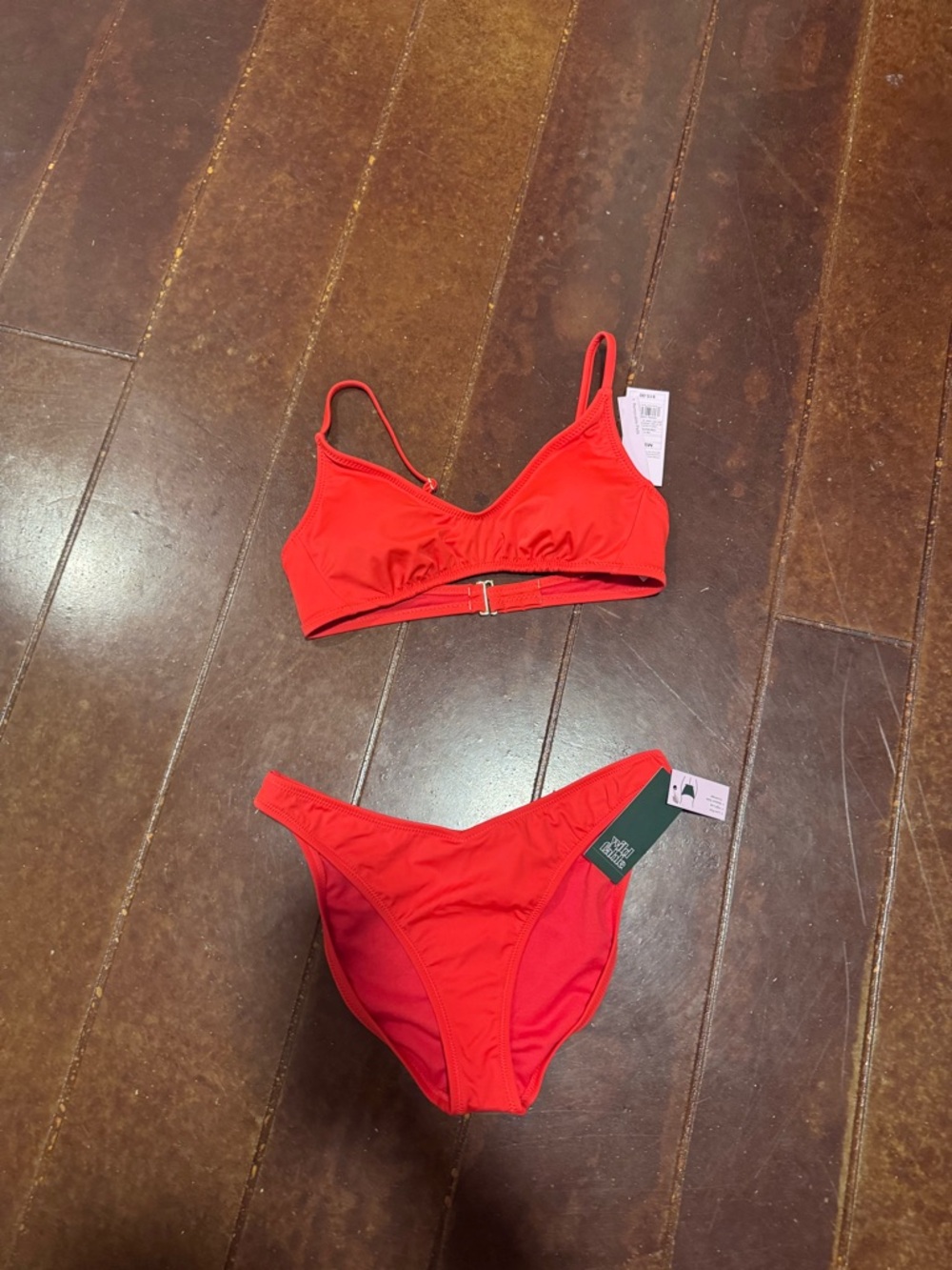 wild fable Red Two-Piece Bikini Set